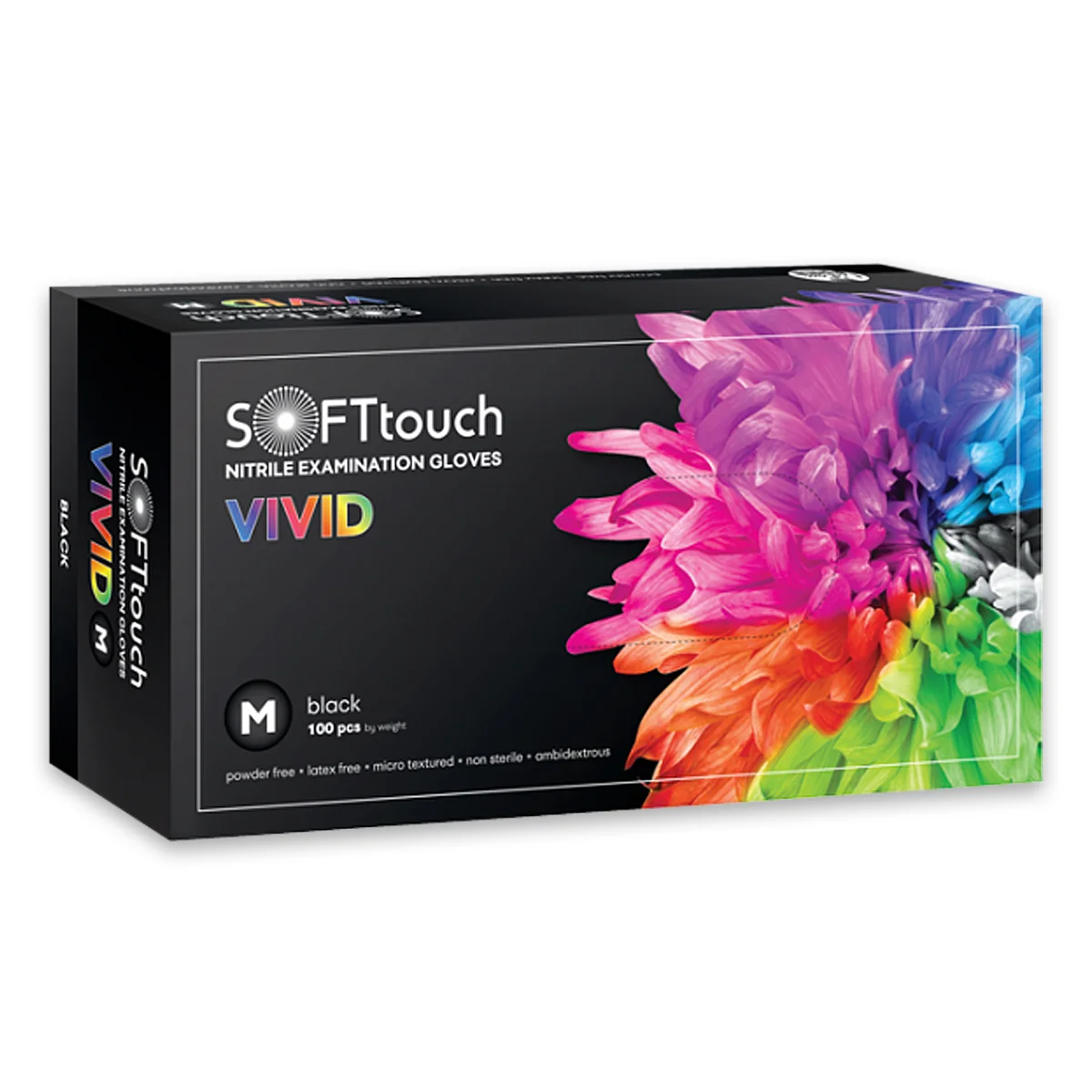 Φωτογραφία προϊόντος: Soft Care Vivid Γάντια Νιτριλίου Χωρίς Πούδρα Μαύρα (100 τμχ)