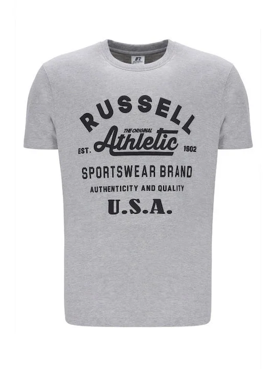 Φωτογραφία προϊόντος: RUSSELL ATHLETIC Kayden-S/S CREWNECK TEE SHIRT A4-023-1-091 ΓΚΡΙ