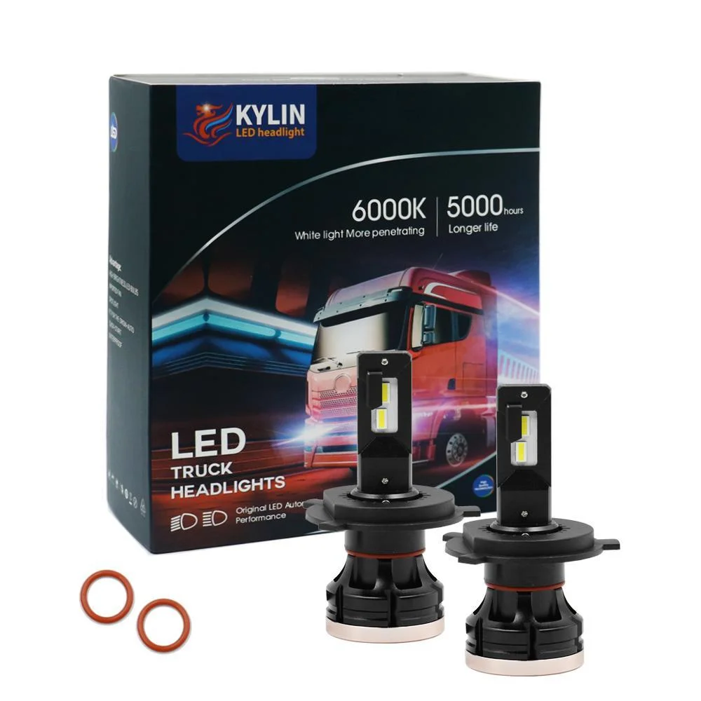 Φωτογραφία προϊόντος: OEM Led Λάμπες Αυτοκινήτου – Φορτηγού H4 12V-24V CANBUS 80W 6500K 8000LM 2 X 40W D9K-H4