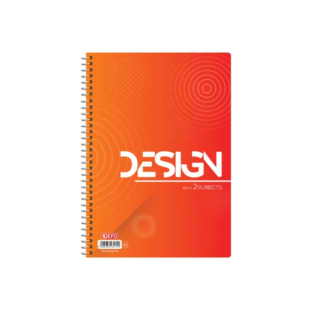 Φωτογραφία προϊόντος: +Efo DESIGN Τετράδιο Σπιράλ 2 Θεμάτων A4 322112