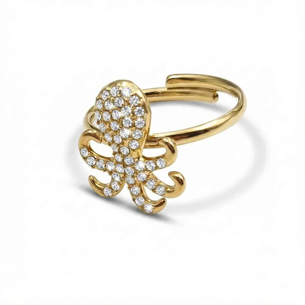 Φωτογραφία προϊόντος: OEM Octopus gold ring γυναικείο δαχτυλίδι