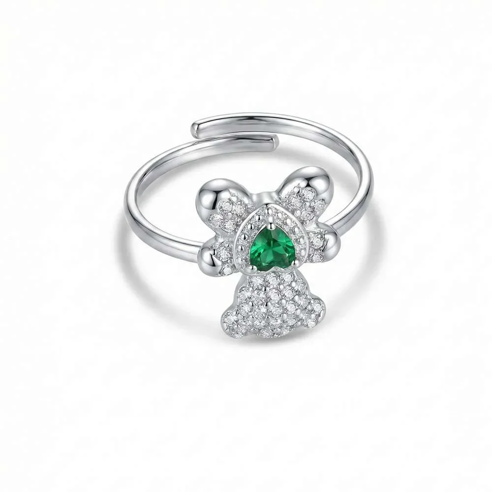 Φωτογραφία προϊόντος: OEM Green teddy steel ring γυναικείο δαχτυλίδι