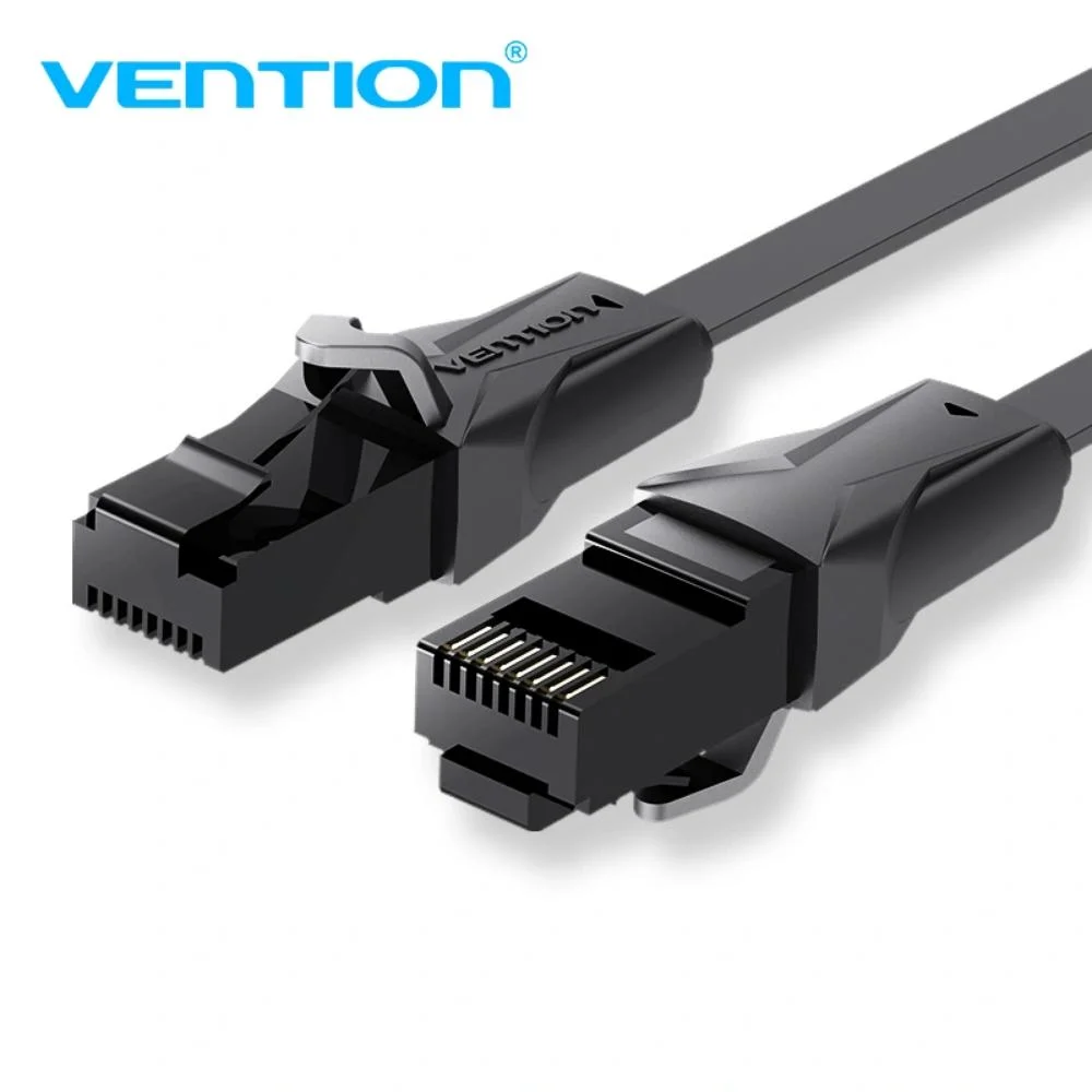 Φωτογραφία προϊόντος: VENTION Flat Cat.6 UTP Patch Cable 0.75M Black (IBABE) (VENIBABE)
