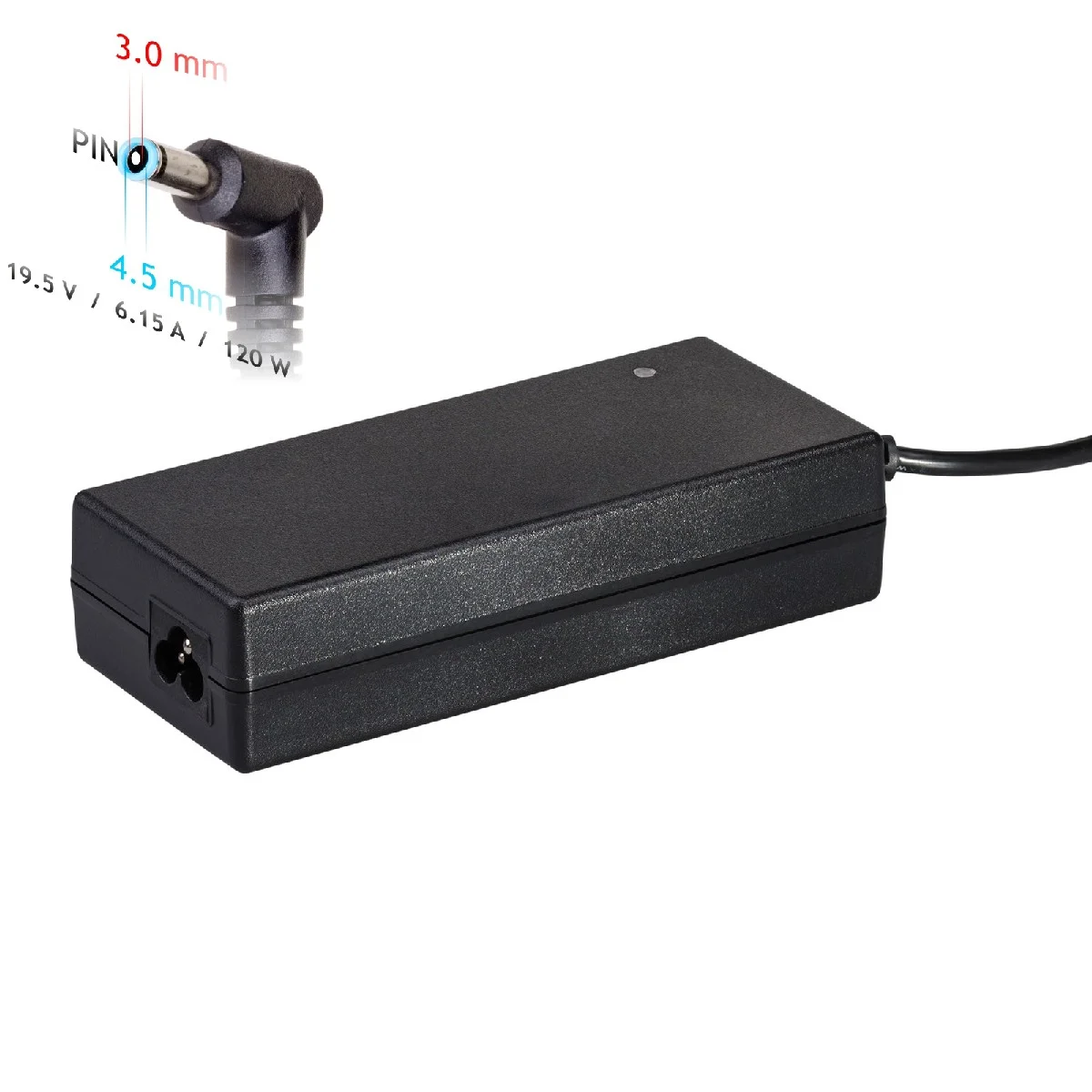 Φωτογραφία προϊόντος: Τροφοδοτικό Notebook Akyga AK-ND-45 19.5V / 6.15A 120W 4.5x3.0mm + pin HP 1.2m