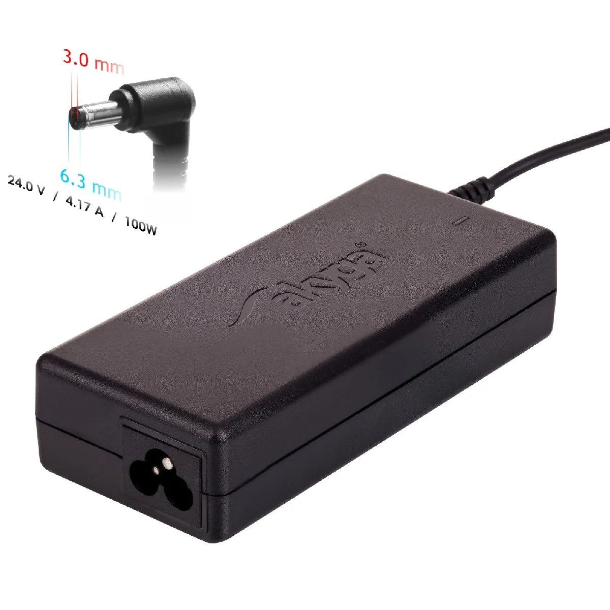 Φωτογραφία προϊόντος: Τροφοδοτικό Notebook Akyga AK-ND-73 24V / 4.17A 100W 6.3 x 3.0mm Zebra 1.2m