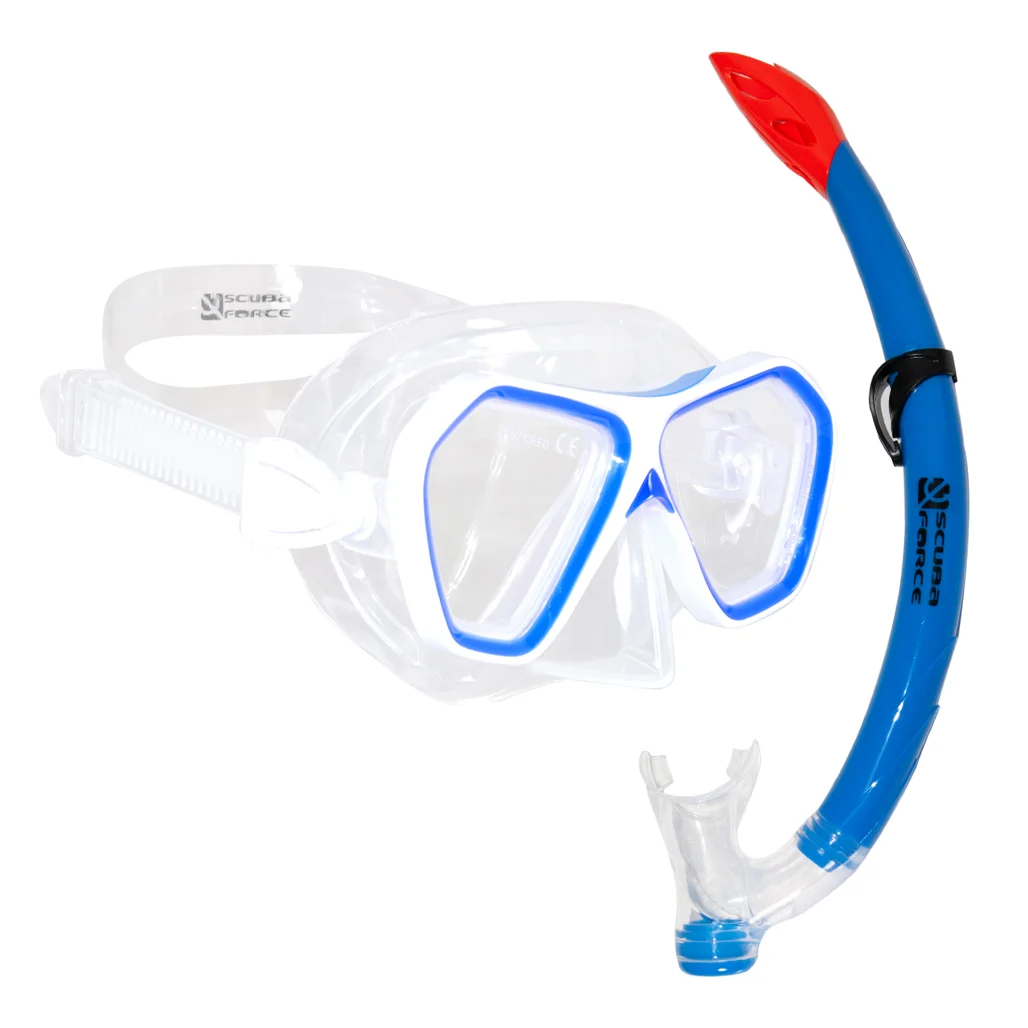 Φωτογραφία προϊόντος: SCUBA FORCE ΣΕΤ ΜΑΣΚΑ/ΑΝΑΠΝ.ΣΙΛΙΚ.NEVIS ΔΙΑΦΑΝΟ/ΜΠΛΕ SCUBAFORCE 61523