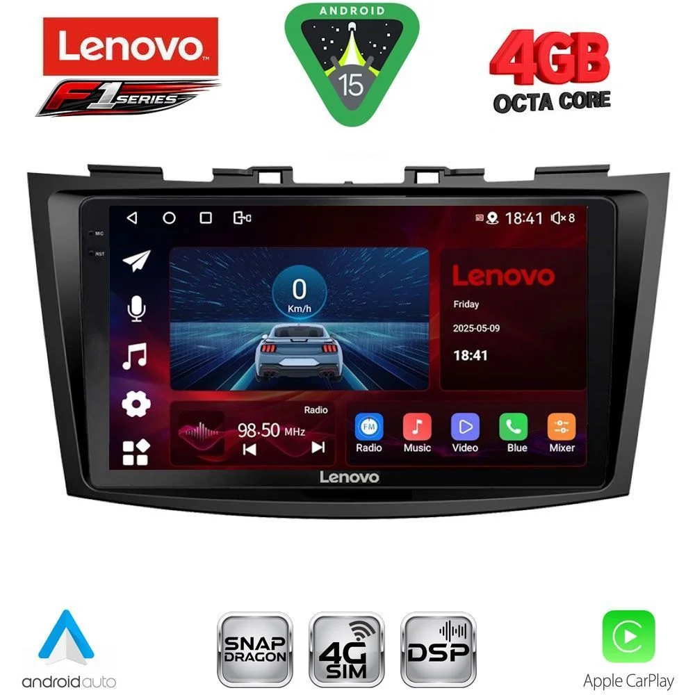 Φωτογραφία προϊόντος: LENOVO SSQ 9685_CPA (9inc) MULTIMEDIA TABLET for SUZUKI SWIFT mod. 2011-2016