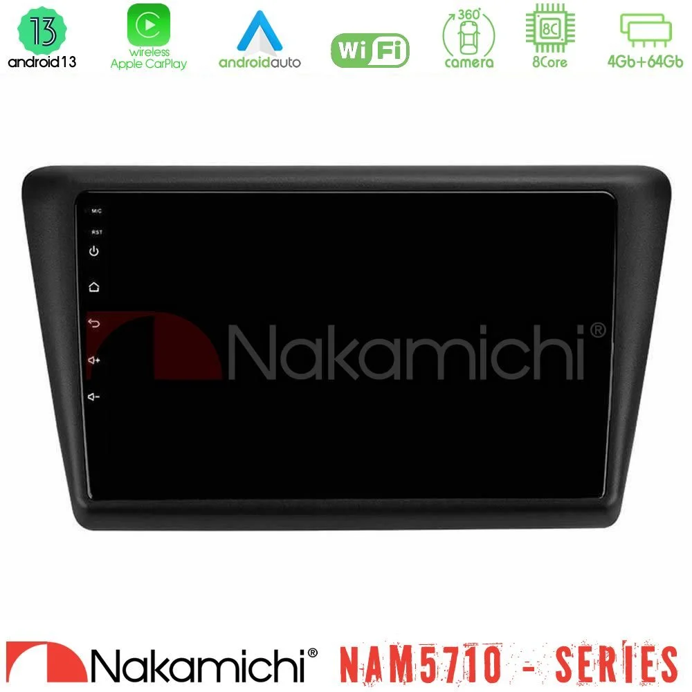 Φωτογραφία προϊόντος: Nakamichi NAM5710 Series 8Core Android13 4+64GB Skoda Rapid 2013-2017 Navigation Multimedia Tablet 9