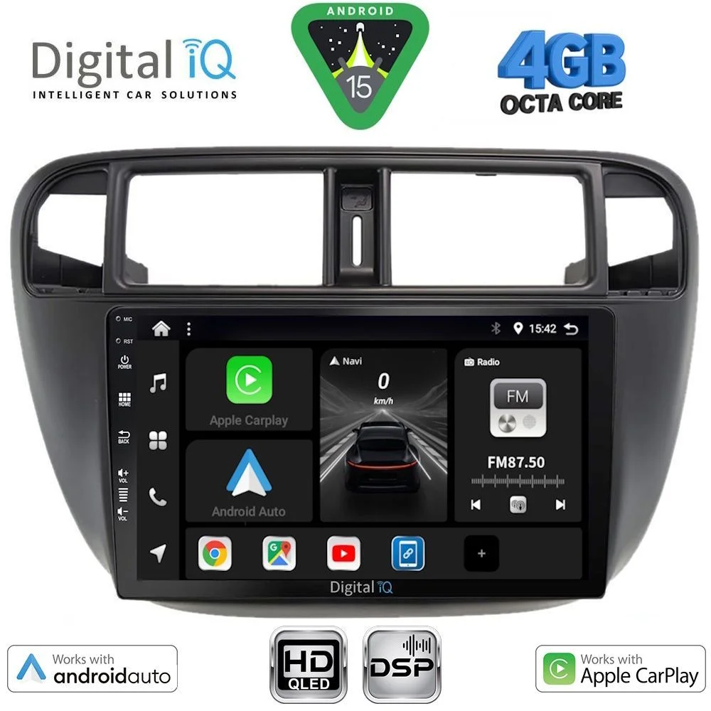 Φωτογραφία προϊόντος: DIGITAL IQ BXF 16186_CPAA A/C (9inc) MULTIMEDIA TABLET for HONDA CIVIC mod. 1995-2001