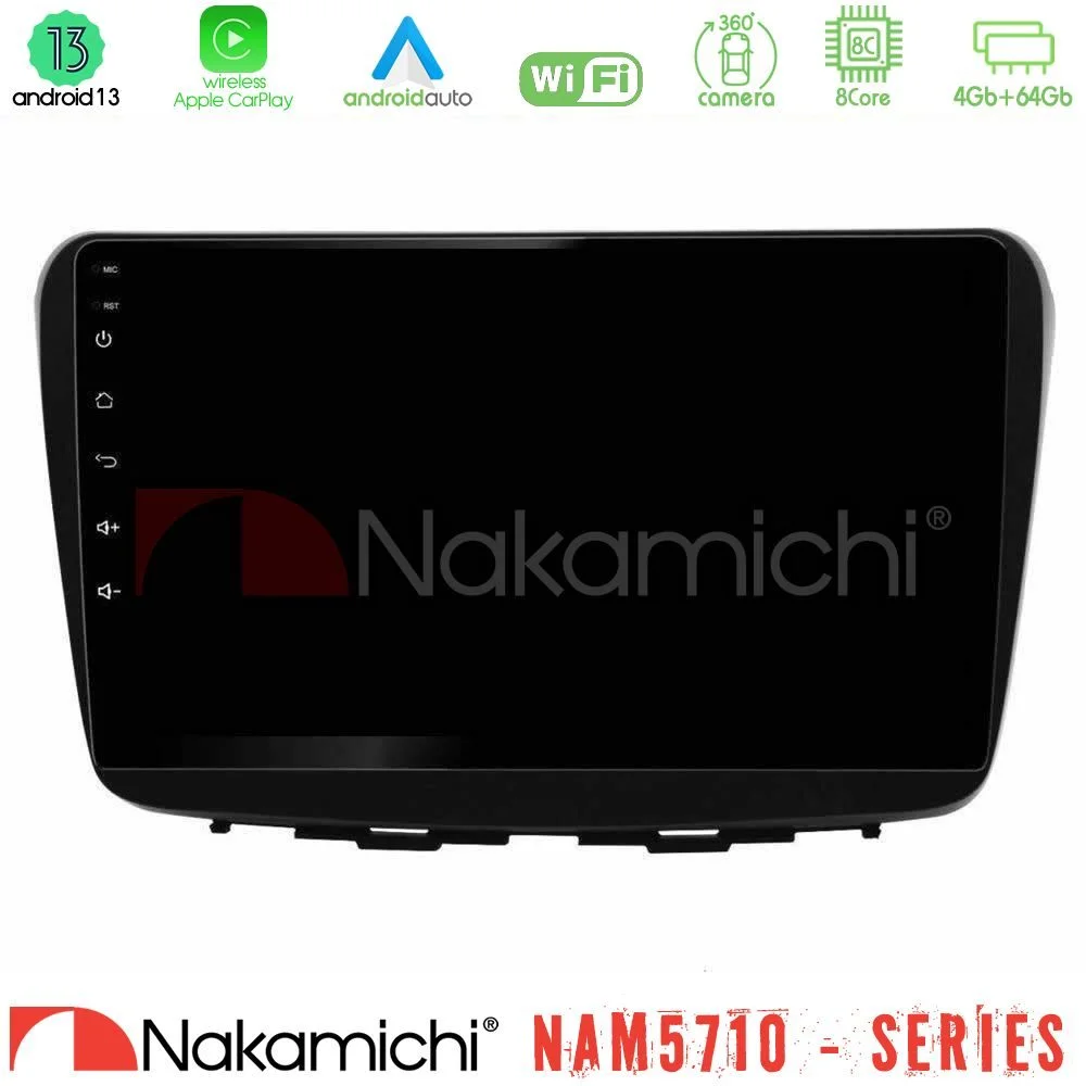 Φωτογραφία προϊόντος: Nakamichi NAM5710 Series 8Core Android13 4+64GB Suzuki Baleno 2016-2021 Navigation Multimedia Tablet 9