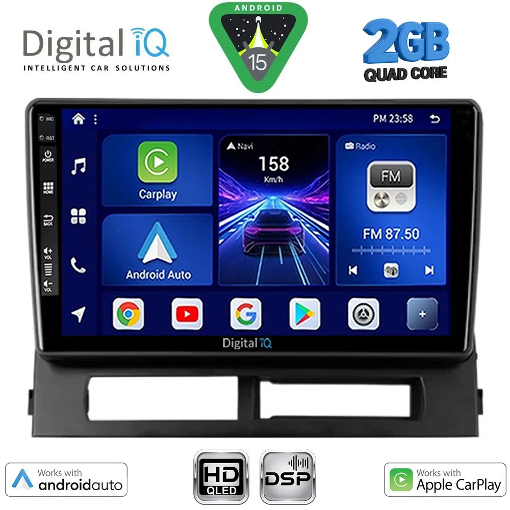 Φωτογραφία προϊόντος: DIGITAL IQ BXC 3728DASH_CPAA (9inc) MULTIMEDIA TABLET for TOYOTA PRIUS mod. 2003-2009 (Supports Original Clima-HYBRID)
