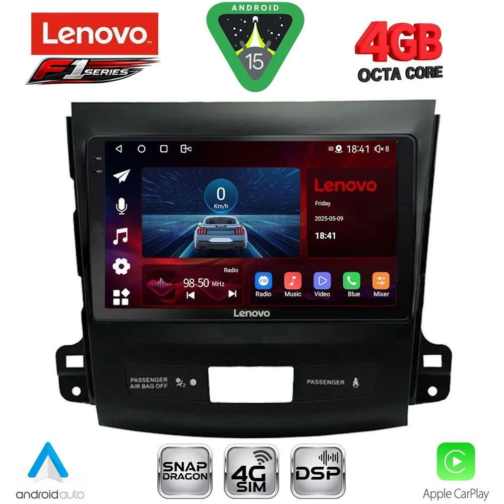 Φωτογραφία προϊόντος: LENOVO SSQ 9442_CPA (9inc) MULTIMEDIA TABLET for CITROEN C-CROSSER | MITSUBISHI OUTLANDER | PEUGEOT 4007 mod. 2006-2012