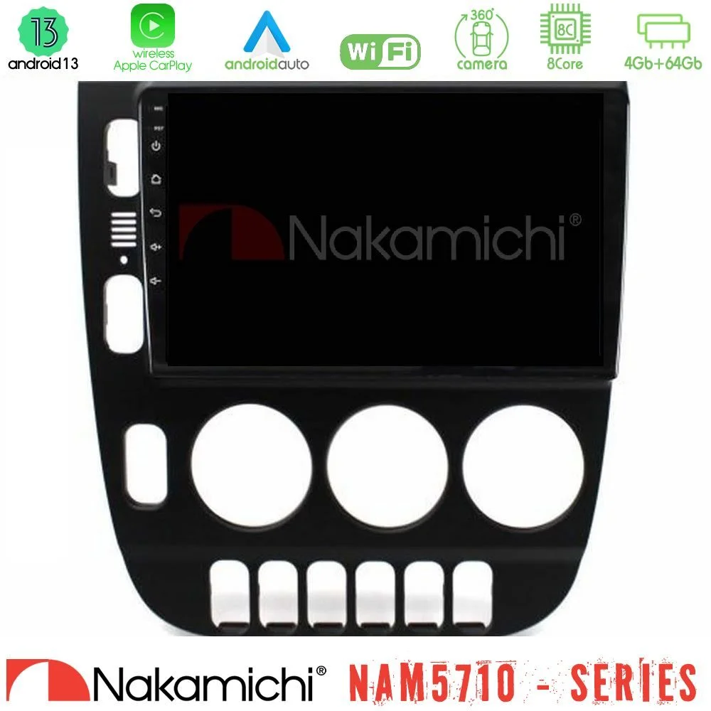Φωτογραφία προϊόντος: Nakamichi NAM5710 Series 8Core Android13 4+64GB Mercedes ML Class (W163) 1998-2005 Manual AC Navigation Multimedia Tablet 9