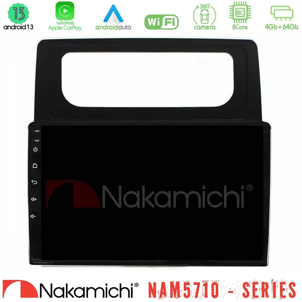 Φωτογραφία προϊόντος: Nakamichi NAM5710 Series 8Core Android13 4+64GB VW Caddy 2004-2014 Navigation Multimedia Tablet 10