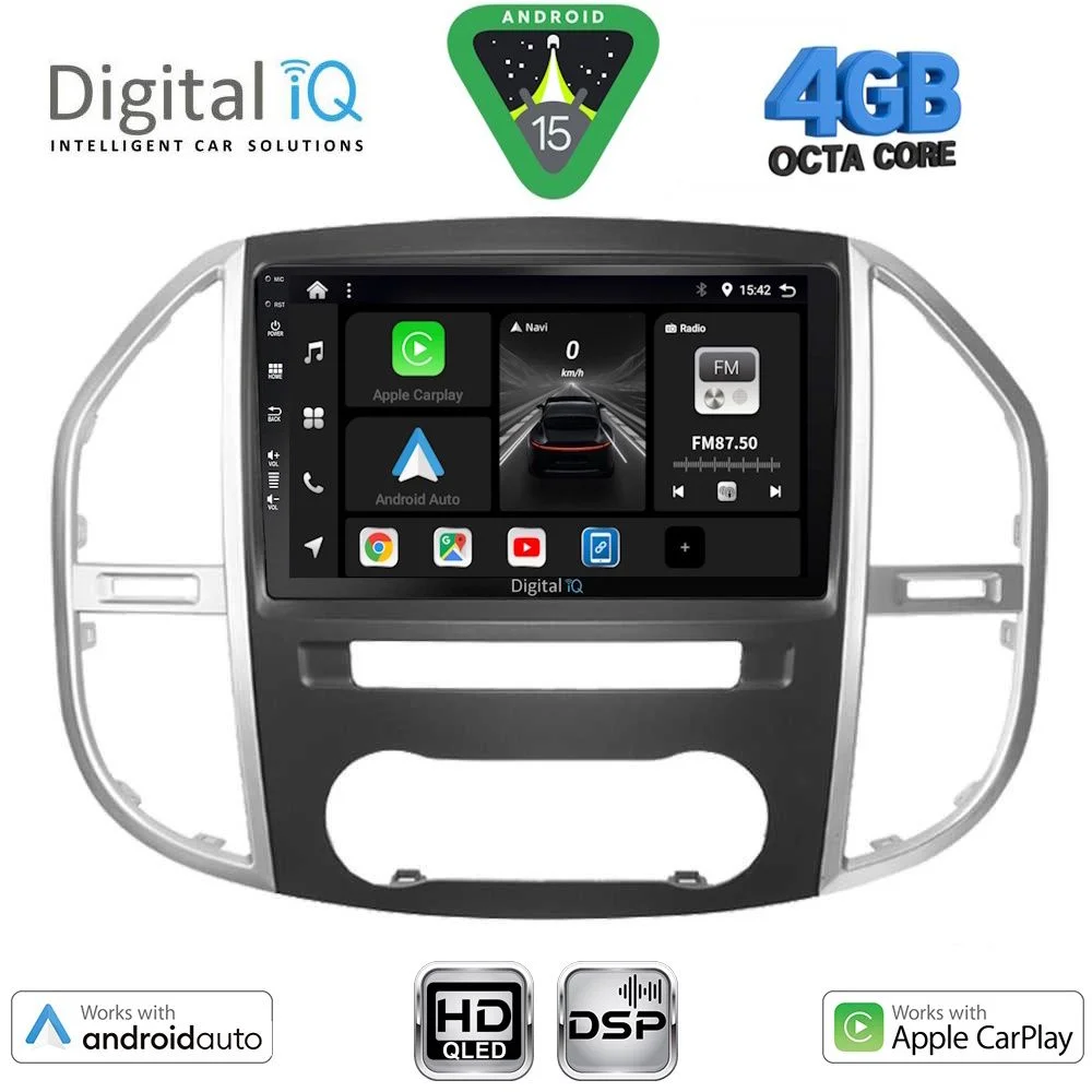 Φωτογραφία προϊόντος: DIGITAL IQ BXF 16429_CPAA (10inc) MULTIMEDIA TABLET for MERCEDES VITO – VIANO (W447) mod. 2015-2024