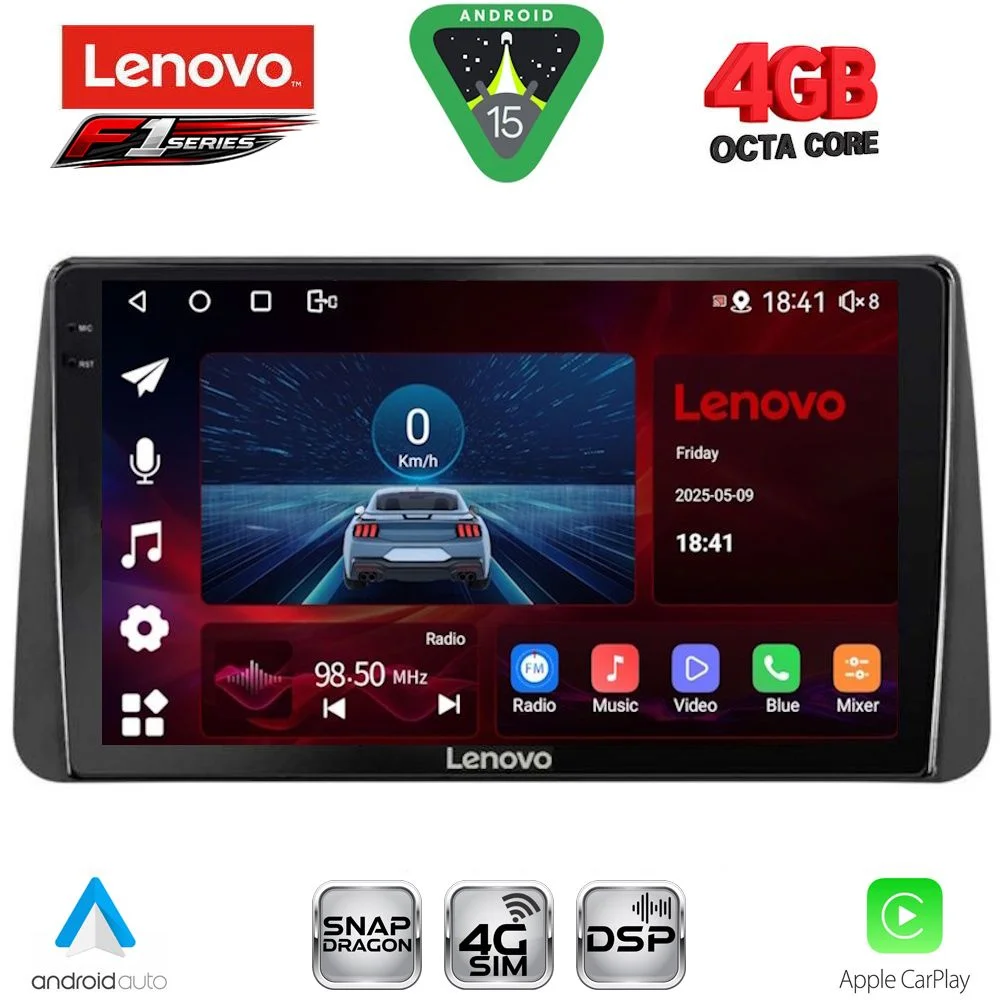 Φωτογραφία προϊόντος: LENOVO SSQ 9149_CPA DASH (9inc) MULTIMEDIA TABLET for FIAT TIPO mod. 2018-2023