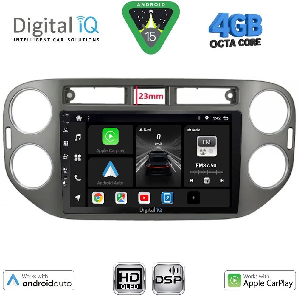 Φωτογραφία προϊόντος: DIGITAL IQ BXF 16760GR_CPAA (9inc) MULTIMEDIA TABLET for VW TIGUAN mod. 2011-2016 (GREY)