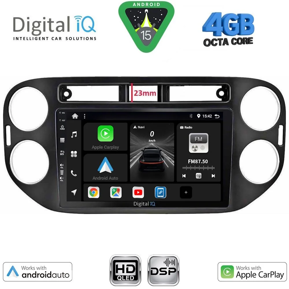 Φωτογραφία προϊόντος: DIGITAL IQ BXF 16760BL_CPAA (9inc) MULTIMEDIA TABLET for VW TIGUAN mod. 2011-2016 (BLACK)