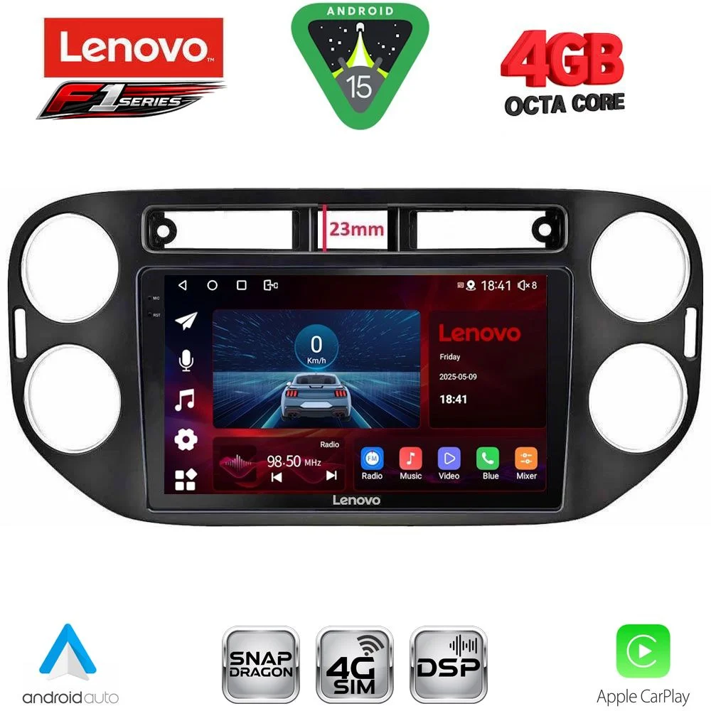 Φωτογραφία προϊόντος: LENOVO SSQ 9760BL_CPA (9inc) MULTIMEDIA TABLET for VW TIGUAN mod. 2011-2016 (BLACK)