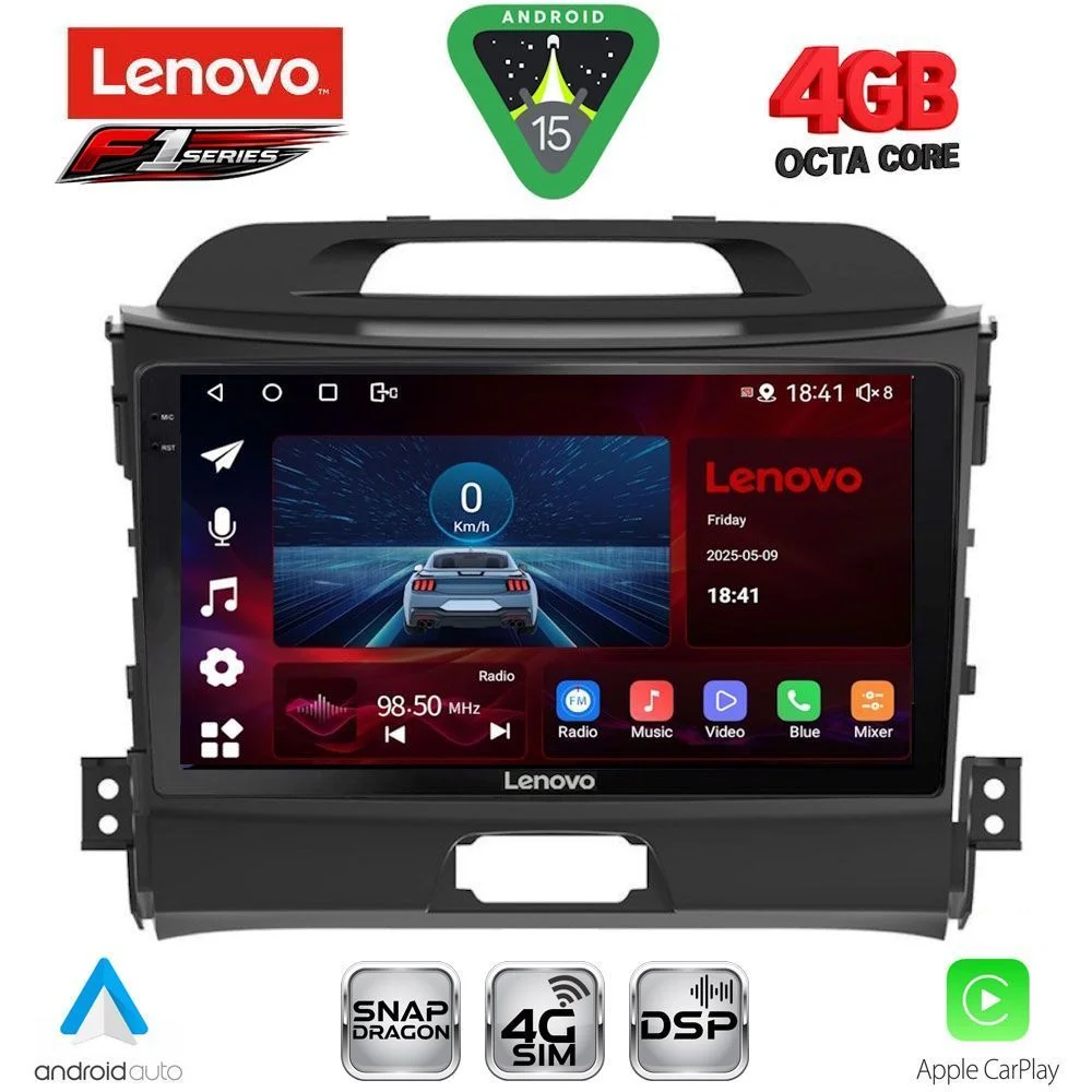 Φωτογραφία προϊόντος: LENOVO SSQ 9325_CPA (9inc) MULTIMEDIA TABLET for KIA SPORTAGE mod. 2010-2015