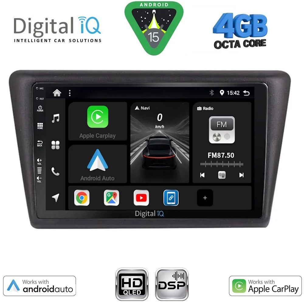 Φωτογραφία προϊόντος: DIGITAL IQ BXF 16600_CPAA (9inc) MULTIMEDIA TABLET for SKODA RAPID SPACEBACK mod. 2014-2019