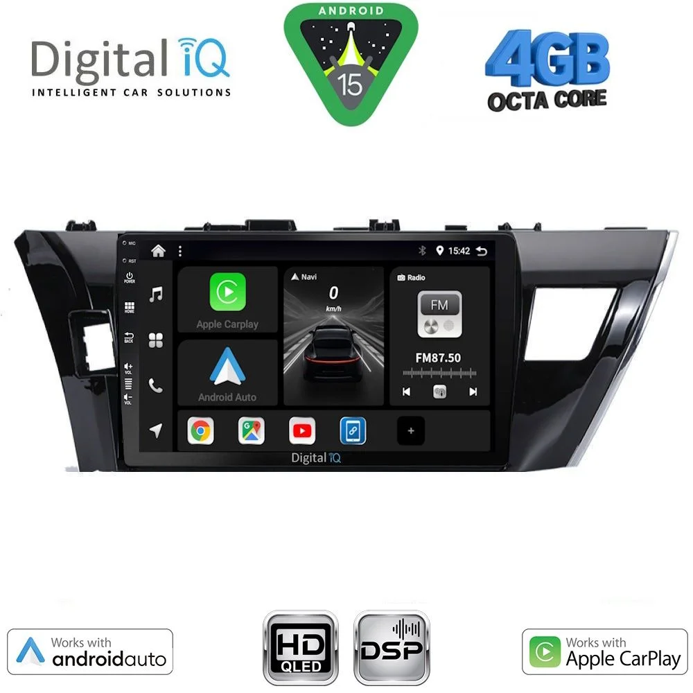 Φωτογραφία προϊόντος: DIGITAL IQ BXF 16714SM_CPAA (10inc) MULTIMEDIA TABLET for TOYOTA COROLLA mod. 2013-2016