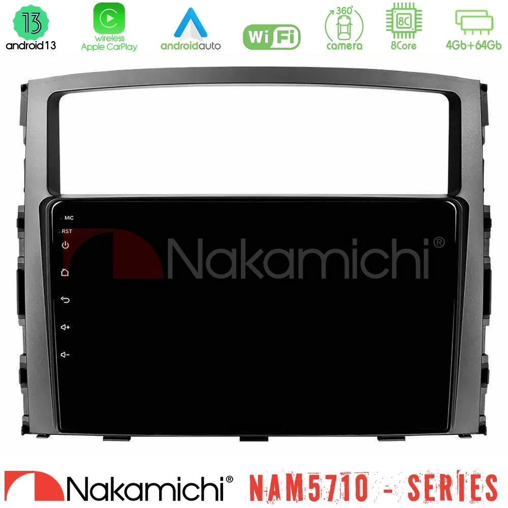 Φωτογραφία προϊόντος: Nakamichi NAM5710 Series 8Core Android13 4+64GB Mitsubishi Pajero 2008-2009 Navigation Multimedia Tablet 9