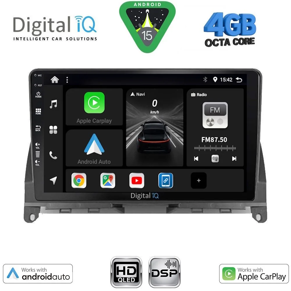 Φωτογραφία προϊόντος: DIGITAL IQ BXF 16405_CPAA (9inc) MULTIMEDIA TABLET for MERCEDES C (W204) mod. 2007-2011