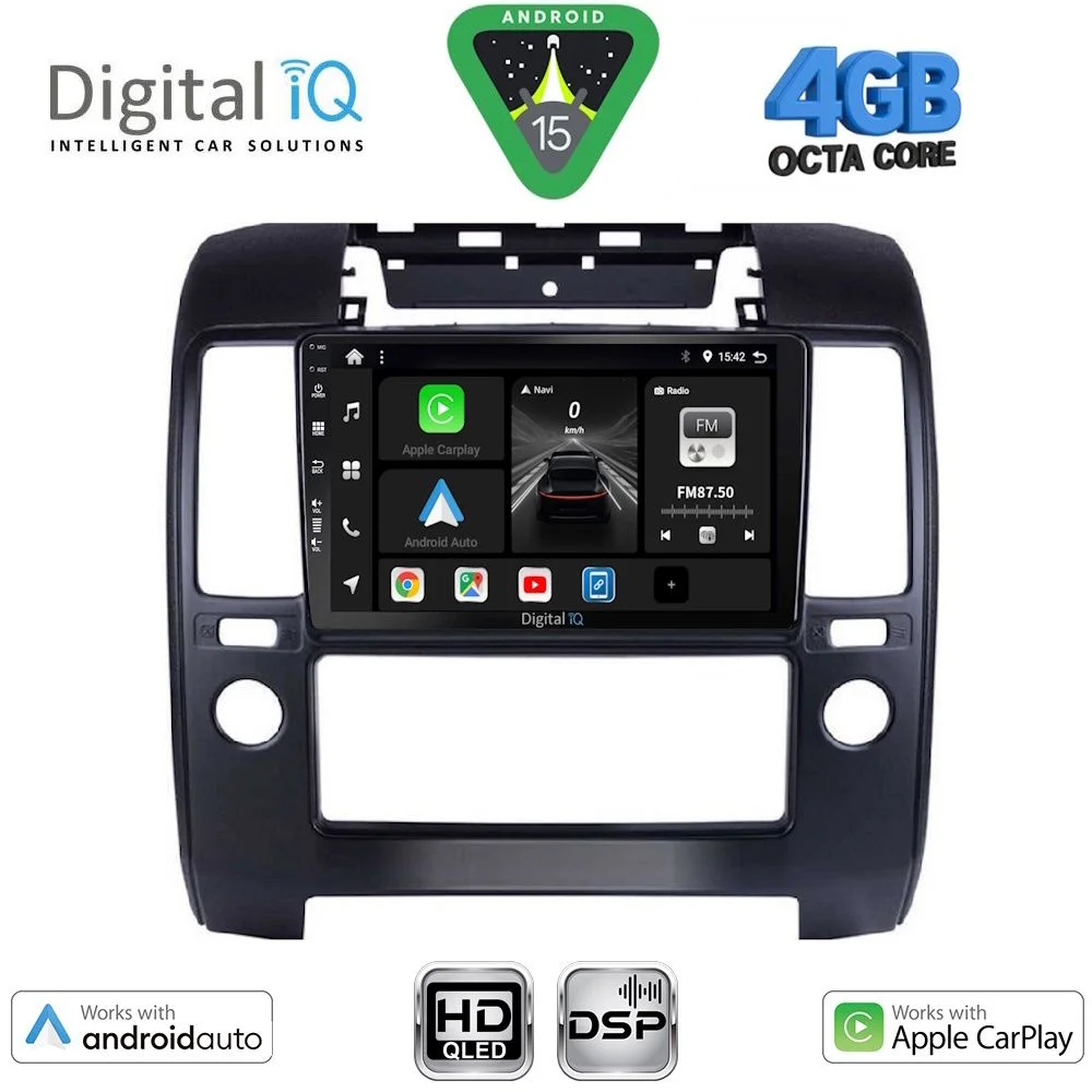 Φωτογραφία προϊόντος: DIGITAL IQ BXF 16454AC_CPAA (9inc) MULTIMEDIA TABLET for NISSAN NAVARA D40 mod. 2006-2011 με A/C