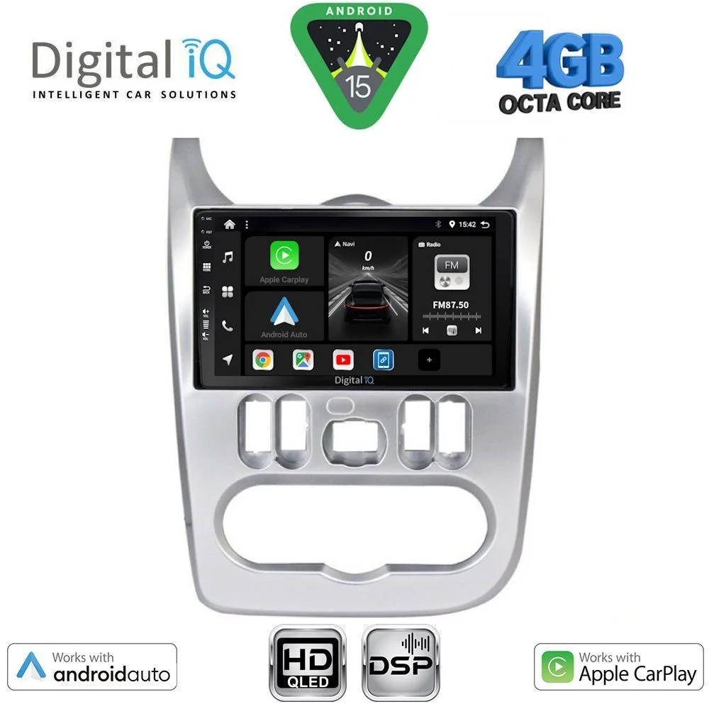 Φωτογραφία προϊόντος: DIGITAL IQ BXF 16101SL_CPAA (9inc) MULTIMEDIA TABLET for DACIA DUSTER – LOGAN – SANDERO mod. 2006-2012 (SILVER)