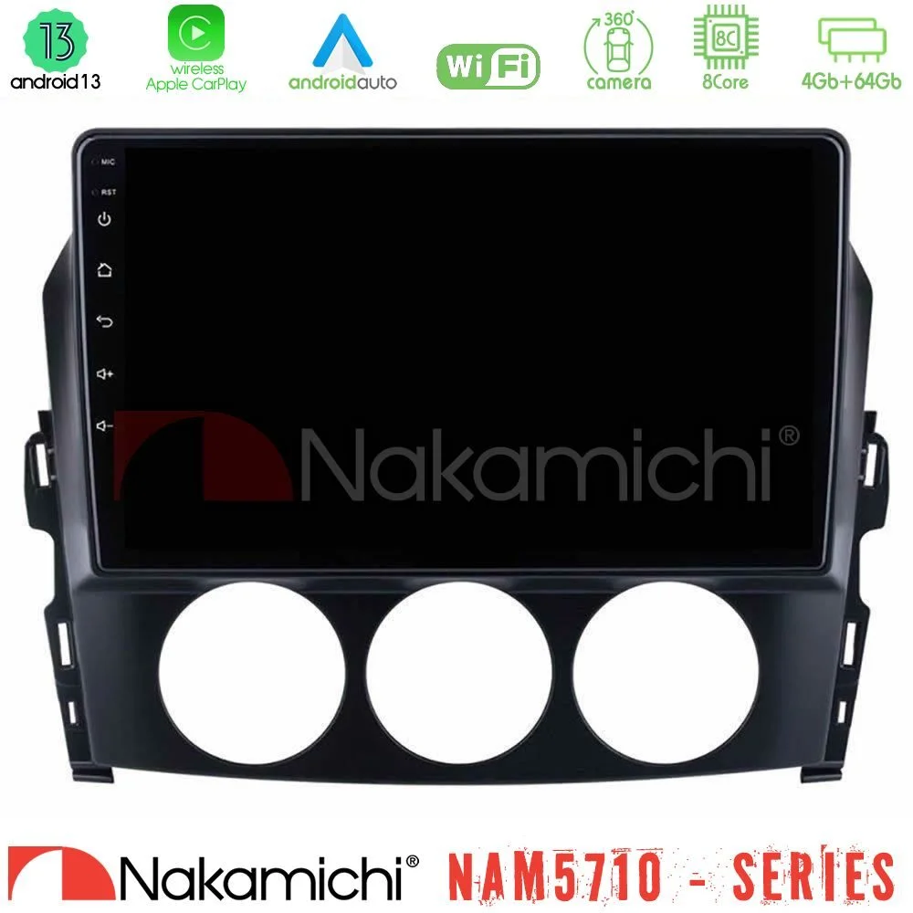 Φωτογραφία προϊόντος: Nakamichi NAM5710 Series 8Core Android13 4+64GB Mazda MX-5 2006-2008 Navigation Multimedia Tablet 9