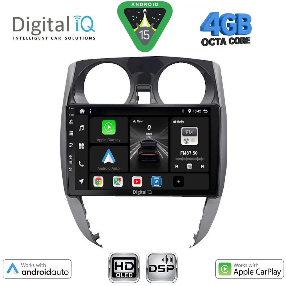 Φωτογραφία προϊόντος: DIGITAL IQ BXF 16464_CPAA (10inc) MULTIMEDIA TABLET for NISSAN NOTE mod. 2012-2020