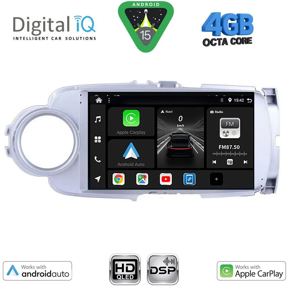 Φωτογραφία προϊόντος: DIGITAL IQ BXF 16737SL_CPAA (9inc) MULTIMEDIA TABLET for TOYOTA YARIS mod. 2011-2015 (SILVER)