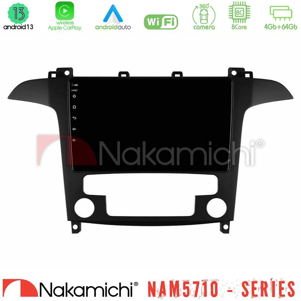 Φωτογραφία προϊόντος: Nakamichi NAM5710 Series 8Core Android13 4+64GB Ford S-Max 2006-2012 Navigation Multimedia Tablet 9