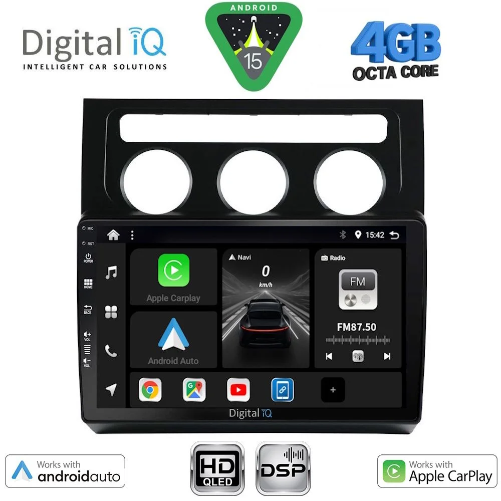 Φωτογραφία προϊόντος: DIGITAL IQ BXF 16767_CPAA CLIMA (10inc) MULTIMEDIA TABLET for VW TOURAN mod. 2003-2010