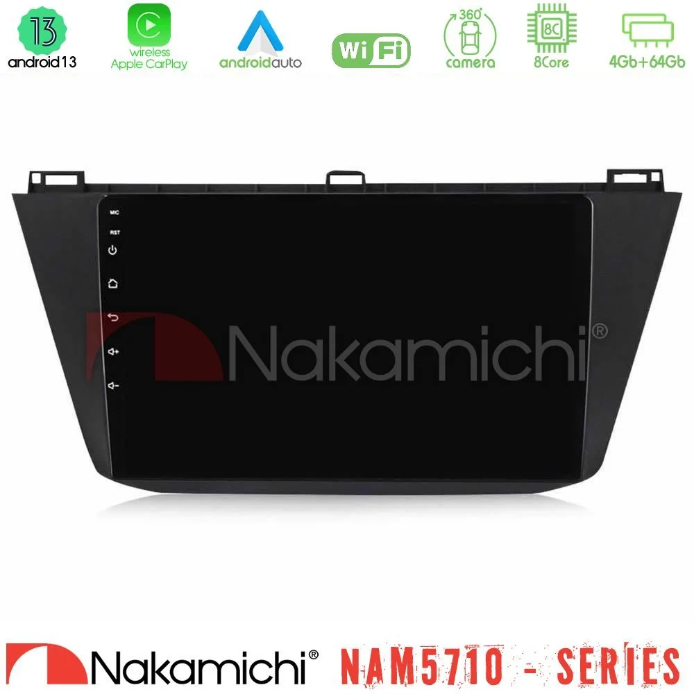 Φωτογραφία προϊόντος: Nakamichi NAM5710 Series 8Core Android13 4+64GB Vw Tiguan 2016-2022 Navigation Multimedia Tablet 10