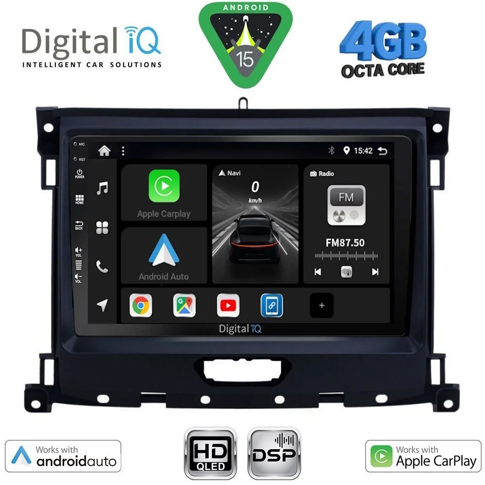 Φωτογραφία προϊόντος: DIGITAL IQ BXF 16173_CPAA (9inc) MULTIMEDIA TABLET for FORD RANGER mod. 2018-2023