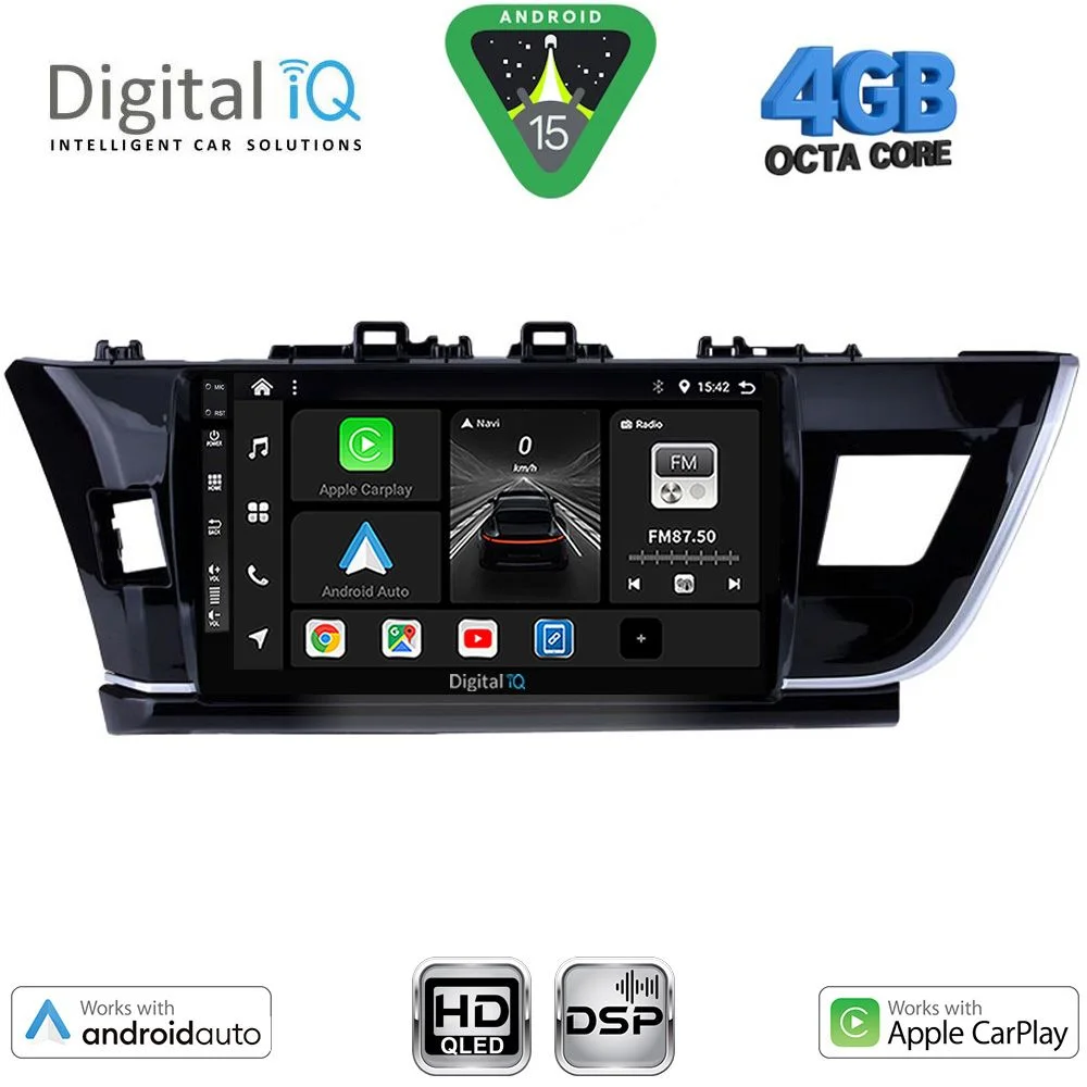 Φωτογραφία προϊόντος: DIGITAL IQ BXF 16714BIG_CPAA (10inc) MULTIMEDIA TABLET for TOYOTA COROLLA mod. 2013-2016