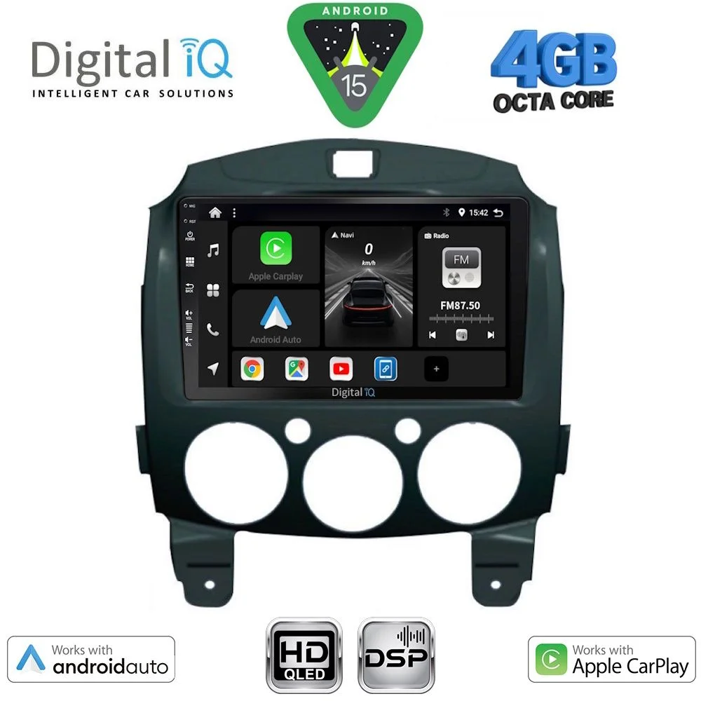 Φωτογραφία προϊόντος: DIGITAL IQ BXF 16361_CPAA (9inc) MULTIMEDIA TABLET for MAZDA 2 mod. 2007-2014