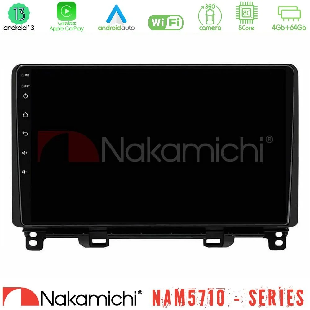 Φωτογραφία προϊόντος: Nakamichi NAM5710 Series 8Core Android13 4+64GB Honda Jazz 2021-2025 Navigation Multimedia Tablet 9
