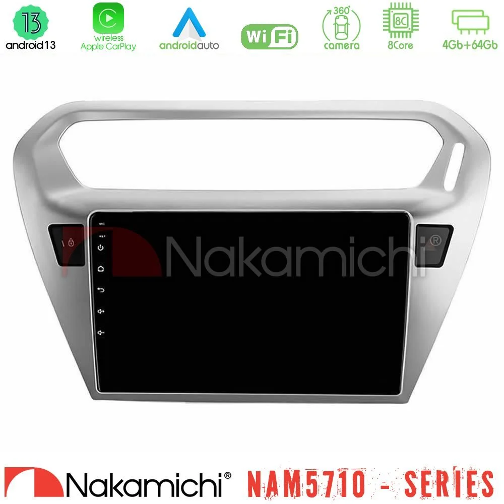 Φωτογραφία προϊόντος: Nakamichi NAM5710 Series 8Core Android13 4+64GB Citroën C-Elysée / Peugeot 301 Navigation Multimedia Tablet 9
