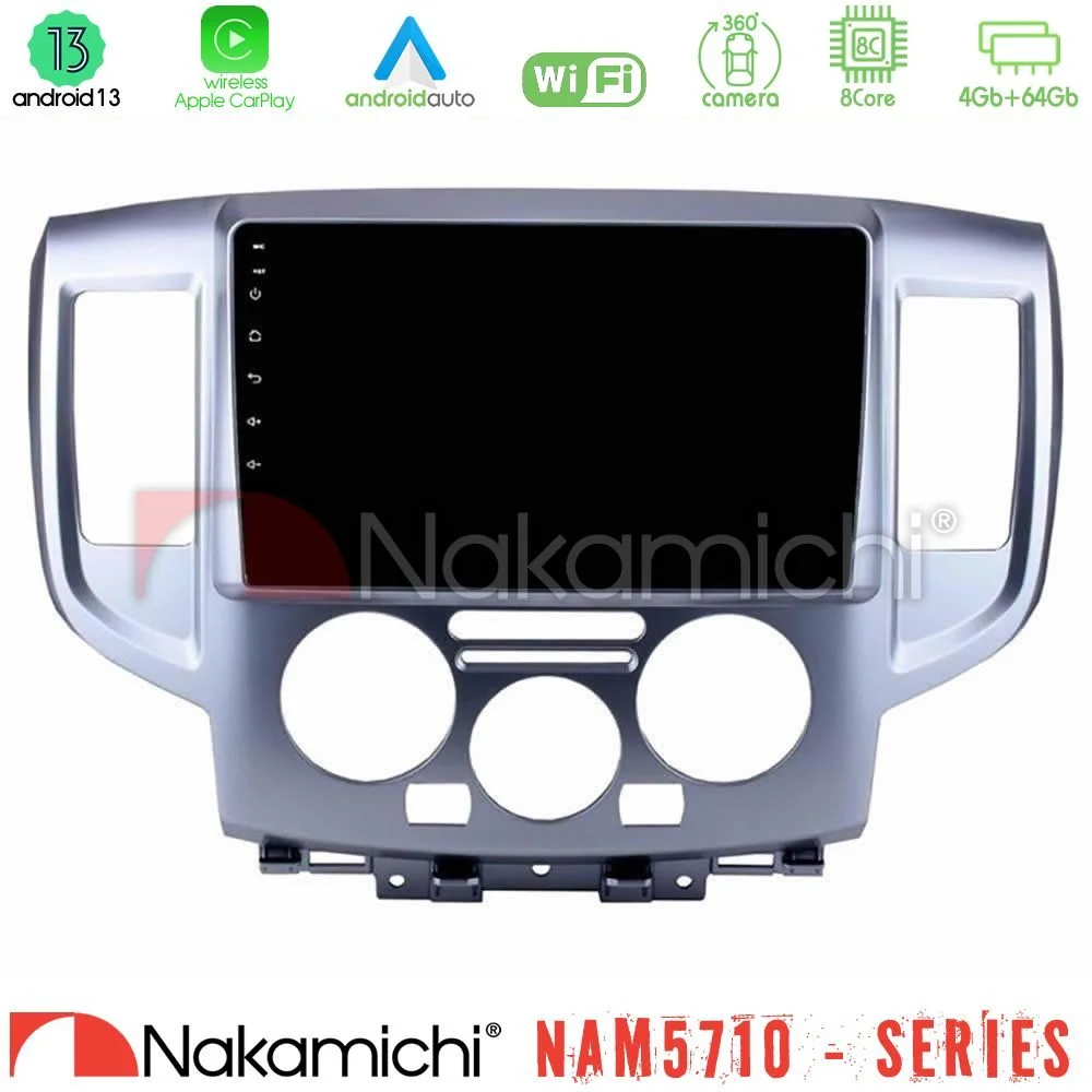 Φωτογραφία προϊόντος: Nakamichi NAM5710 Series 8Core Android13 4+64GB Nissan NV200 Navigation Multimedia Tablet 9