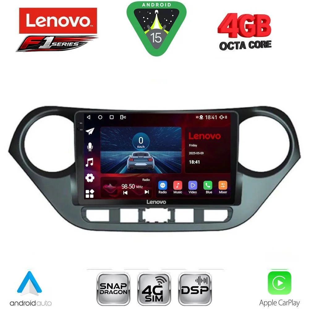 Φωτογραφία προϊόντος: LENOVO SSQ 9224_CPA (9inc) MULTIMEDIA TABLET for HYUNDAI i10 mod. 2014-2020