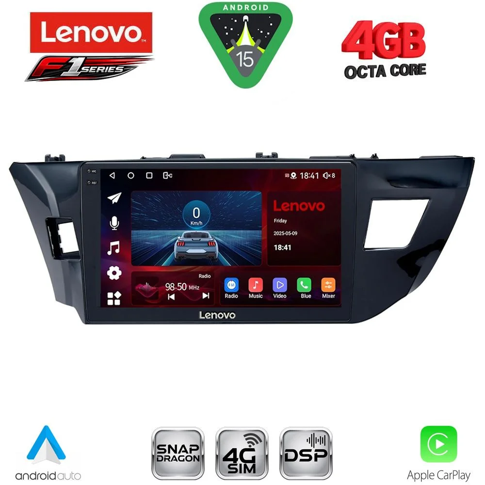 Φωτογραφία προϊόντος: LENOVO SSQ 9714MD_CPA (10inc) MULTIMEDIA TABLET for TOYOTA COROLLA mod. 2013-2016