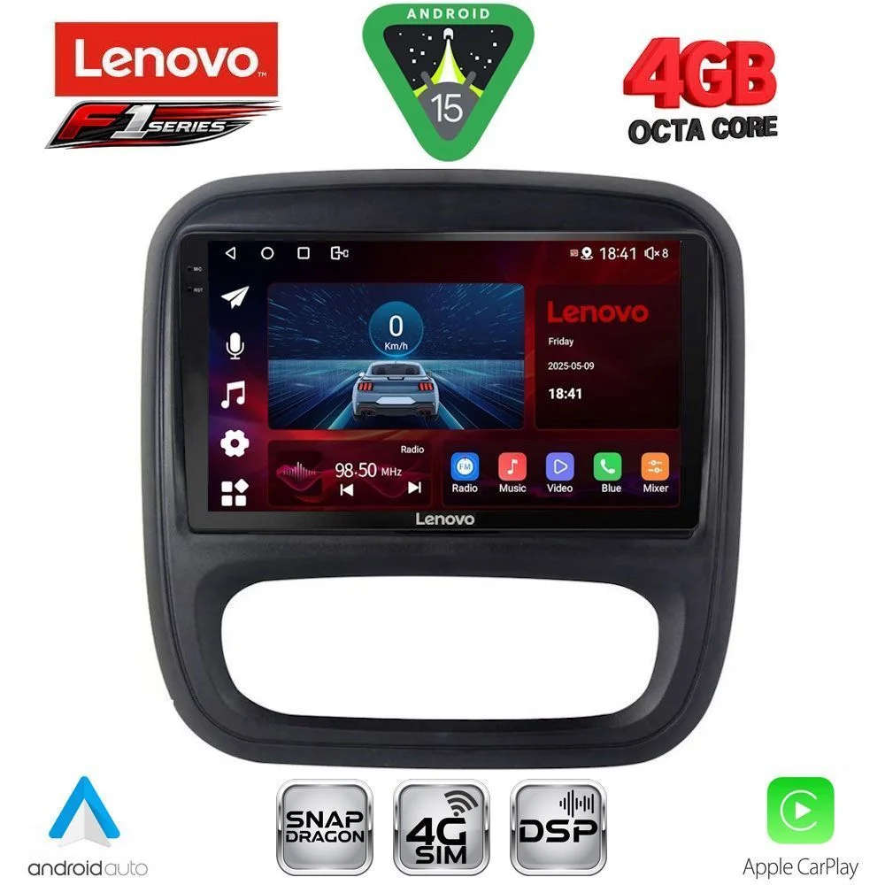 Φωτογραφία προϊόντος: LENOVO SSQ 9499_CPA (9inc) MULTIMEDIA TABLET for OPEL VIVARO – RENAULT TRAFIC – FIAT TALENDO – NISSAN NV 300 mod. 2014-2019