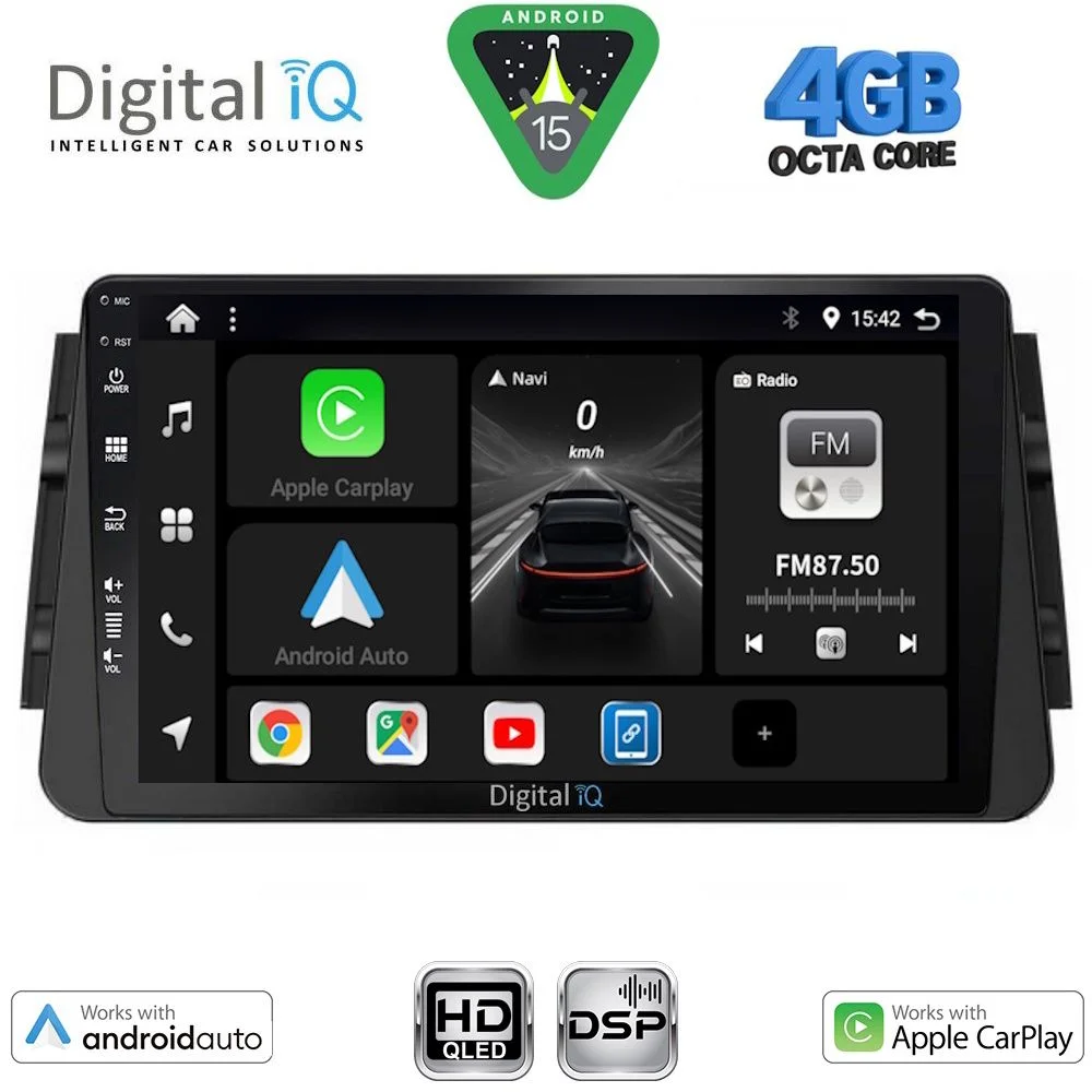 Φωτογραφία προϊόντος: DIGITAL IQ BXF 16460_CPAA (9inc) MULTIMEDIA TABLET for NISSAN MICRA mod. 2017-2025