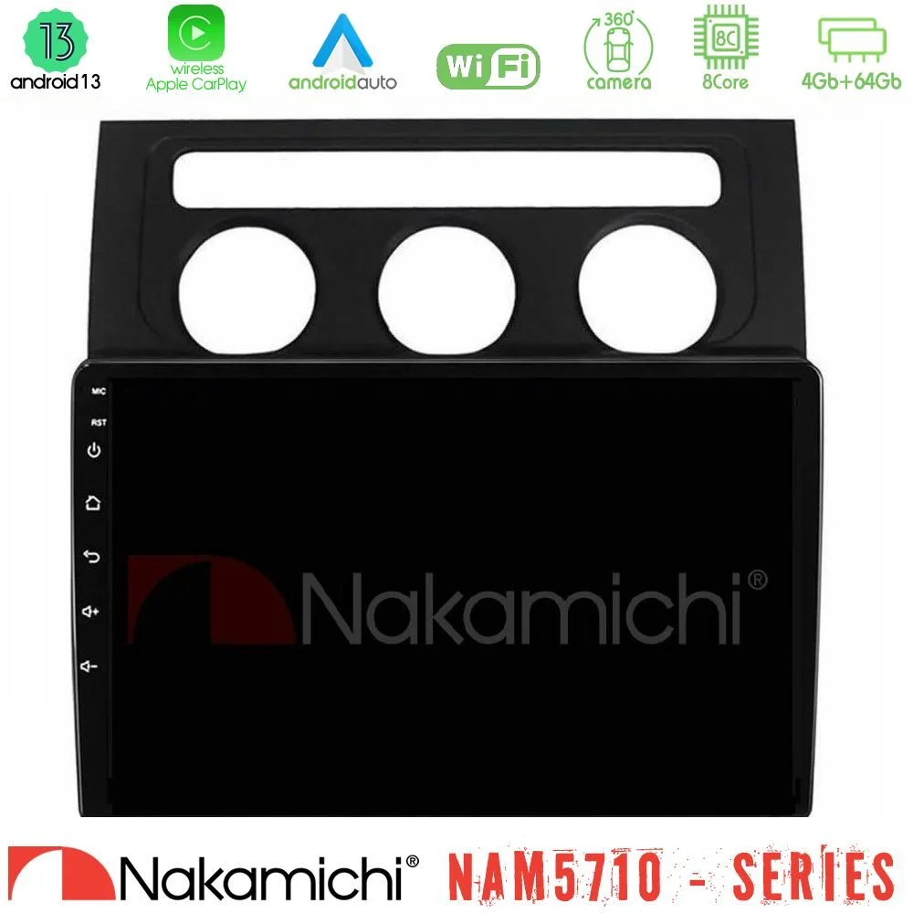 Φωτογραφία προϊόντος: Nakamichi NAM5710 Series 8Core Android13 4+64GB VW Touran 2003-2011 Navigation Multimedia Tablet 10