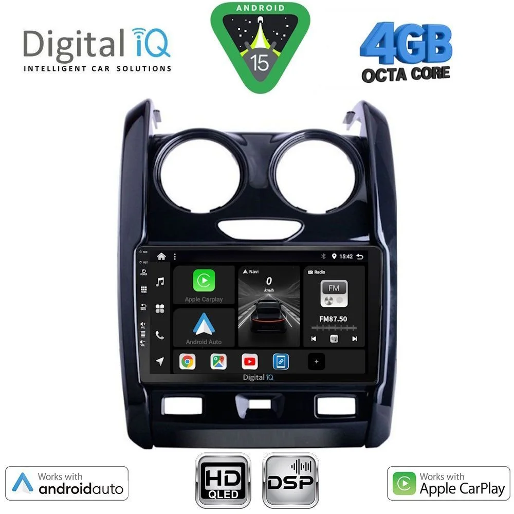 Φωτογραφία προϊόντος: DIGITAL IQ BXF 16103_CPAA (9inc) MULTIMEDIA TABLET for DACIA DUSTER mod. 2012-2019