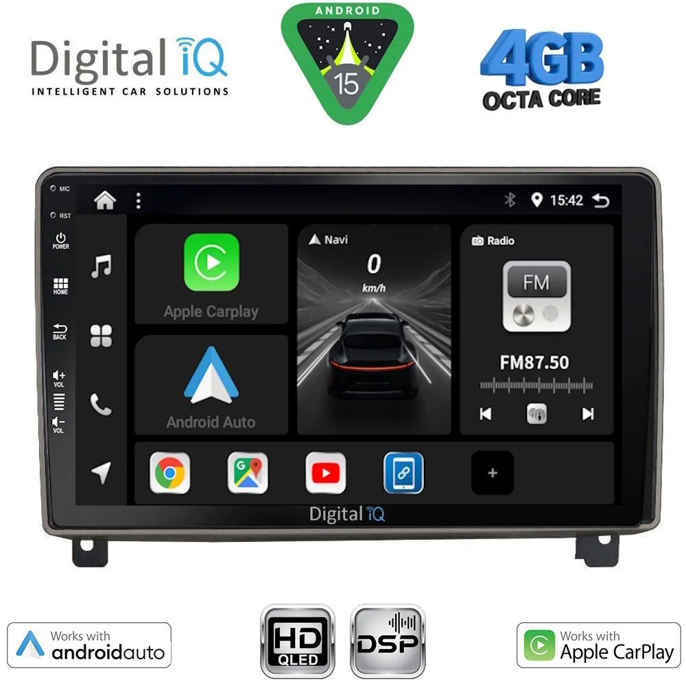 Φωτογραφία προϊόντος: DIGITAL IQ BXF 16517_CPAA (9inc) MULTIMEDIA TABLET for PEUGEOT 407 mod. 2004-2011
