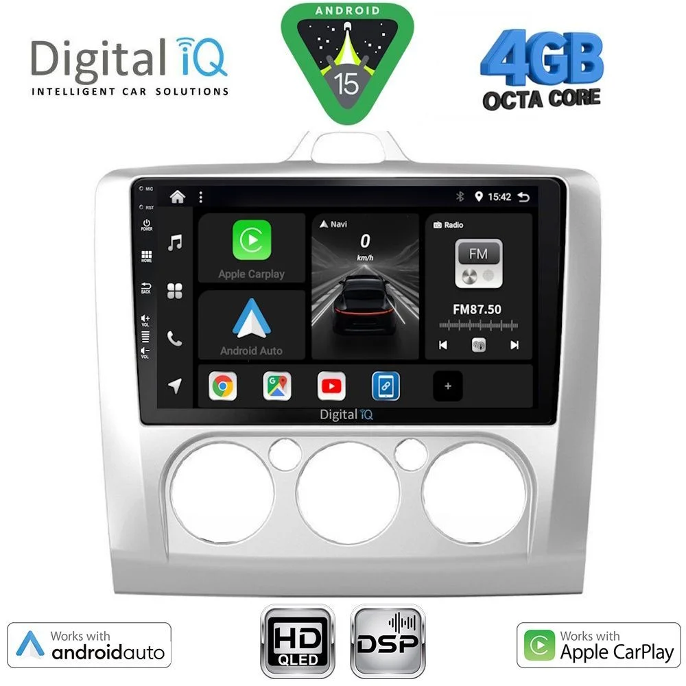 Φωτογραφία προϊόντος: DIGITAL IQ BXF 16156SL_CPAA A/C (9inc) MULTIMEDIA TABLET for FORD FOCUS mod. 2005-2012 (SILVER)